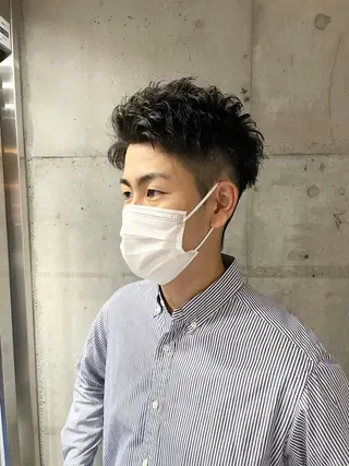 メンズ フリーランスシェアサロンルレイル所属・心斎橋/メンズ /ルレイル/地形真希のヘアスタイル