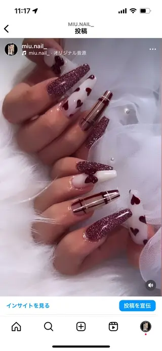 ネイル 高草木 桃香のネイルデザイン