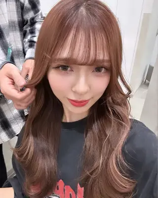 ロング カラー SALOWIN原宿AROA店所属・顔まわり神カット✂︎ 齋藤雄大【表参道】のヘアスタイル