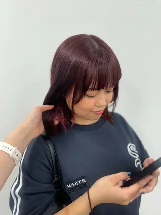 ミディアム カラー 🎀愛されgirly ヘア🫧Ayakaのヘアスタイル