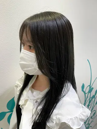 ロング カラー 木村 架音のヘアスタイル