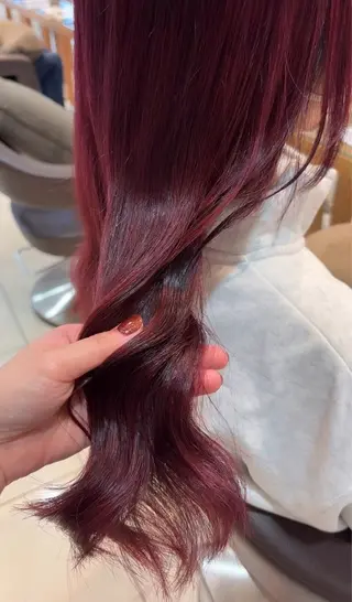 ロング カラー 💕ピンクカラー/モ デル募集/あゆり💕のヘアスタイル