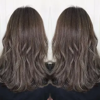 セミロング カラー ♡美髪•艶髪♡砂川 なつきのヘアスタイル