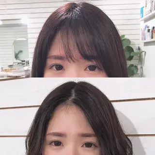 セミロング カラー ヘアアレンジ 🦋美髪/エクステ 🦋アベイクミのヘアスタイル