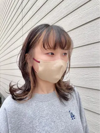 セミロング カラー RUBEUS【ルベウス】所属・✨艶々カラー🎨 杉本賢人のヘアスタイル