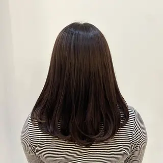 セミロング カラー ヘアアレンジ 🍒透明感カラー/ emiri🍒のヘアスタイル