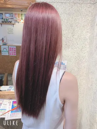 ロング カラー 鈴木 達成のヘアスタイル