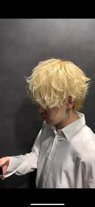 ショート カラー メンズ トレンド🔥メンズ 特化⚡️網野裕希のヘアスタイル