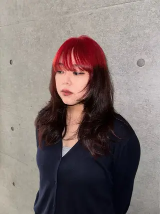 ロング カラー 🦋レイヤーカット ミドリカワ🦋のヘアスタイル