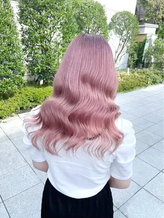 ロング カラー トレンドピンク 秋カラーRIKU🎈のヘアスタイル