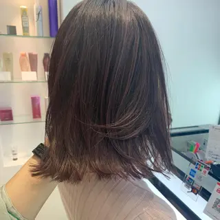 ミディアム カラー ハッシュカット/ハイ トーン/MANAMIのヘアスタイル