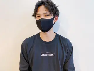 ショート パーマ メンズ タカハシ ハヤトのヘアスタイル