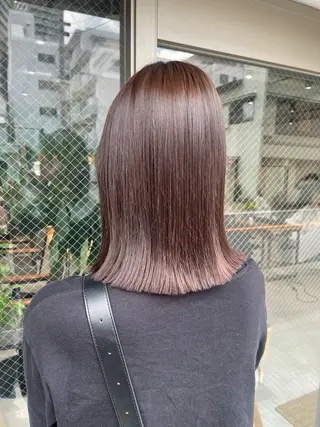 ミディアム カラー 🩵ボブ/レイヤー /髪質改善🩵のヘアスタイル