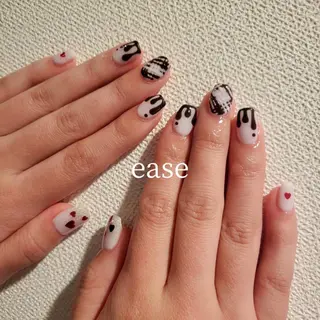 ショート カラー キッズ パーマ ネイル ヘアアレンジ マツエク・マツパ メンズ アイブロウ ChouChou NAILSALONのネイルデザイン