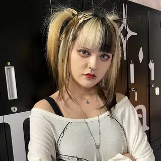 ヘアアレンジ 𝐠𝐢𝐫𝐥𝐲 𝐦𝐨𝐝𝐞🖤のヘアスタイル