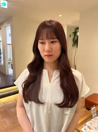 ロング カラー るな/暖色、 ベージュカラー🎀のヘアスタイル