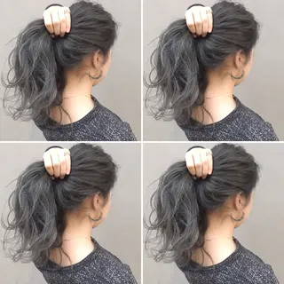 ロング ヘアアレンジ 【美髪矯正】【スト カール】小野村翔太のヘアスタイル