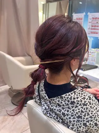 ヘアアレンジ はるか/ブリーチカラ ー/ヘアアレンジ🤍のヘアスタイル