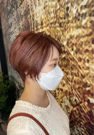ショート カラー レイヤーカット匠 イソザキノリユキのヘアスタイル