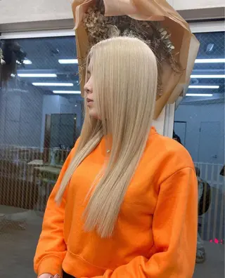 ロング カラー 🌱ブリーチ・透明感 カラー/mapi🦭のヘアスタイル