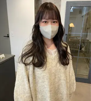 ロング カラー 原 菜帆のヘアスタイル