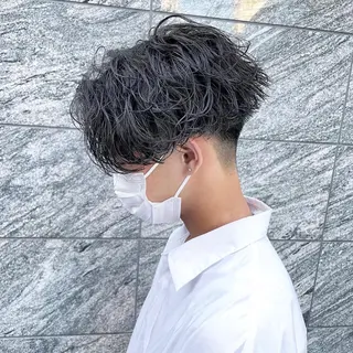 ミディアム カラー パーマ メンズ ✨【公式】渋谷メンズ サロン BLUCK✨のヘアスタイル