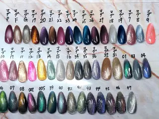 ミディアム AQUA nailのネイルデザイン