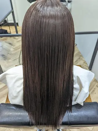 セミロング カラー ✨METEO導入店✨ 髪質改善×縮毛矯正のヘアスタイル