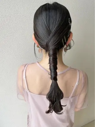 ロング ヘアアレンジ 沢田 瞳のヘアスタイル