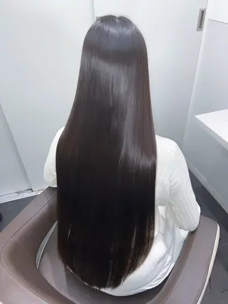 ロング カラー パーマ ヘアアレンジ 縮毛矯正/艶カラー /美髪/ﾒｸﾞﾐのヘアスタイル