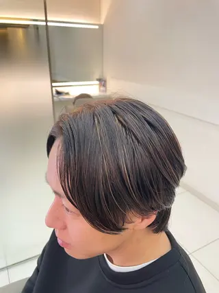 ミディアム カラー メンズ 髪質改善/縮毛/トリ ートメント/平野広大のヘアスタイル