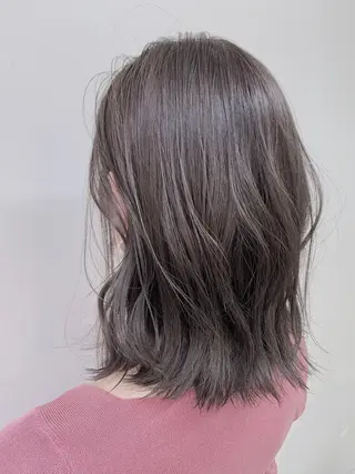 ミディアム カラー ⛄️冬の透明感 カラー⛄️大西のヘアスタイル