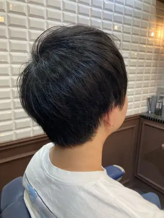 ショート メンズ ルピナス中田店長 山口大地のヘアスタイル