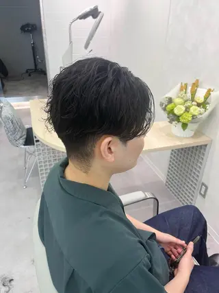 ショート カラー メンズ hazuki🐈‍⬛ 透明感カラーのヘアスタイル