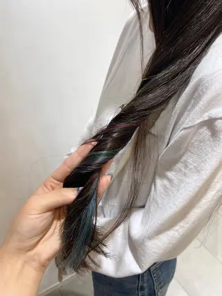 ロング カラー 🐺ウルフ/レイヤー 似合わせ‎🤍沙羅のヘアスタイル