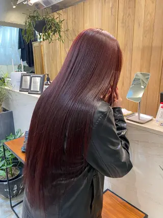 ロング Belle五丁目店所属・韓国風デジタルパーマ 宗像 快歩のヘアスタイル