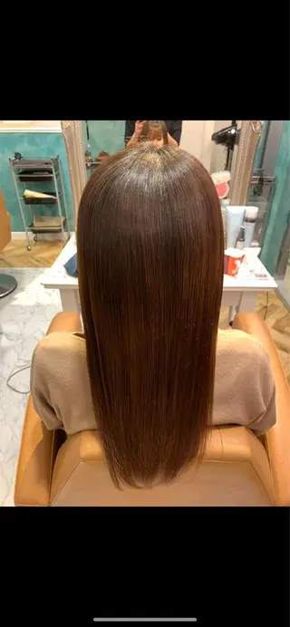 ロング ケアカラー/縮毛矯正 /レイヤー/板垣光采のヘアスタイル