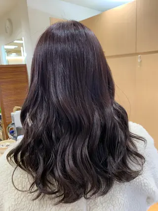 セミロング 丸山 亜加理のヘアスタイル