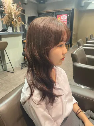 セミロング PANOLA下北沢所属・PANOLA下北沢 中川夢菜のヘアスタイル