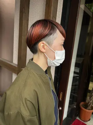 ショート ママ美容師 *ヒマワリのヘアスタイル