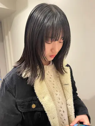 ミディアム 森田 博樹のヘアスタイル