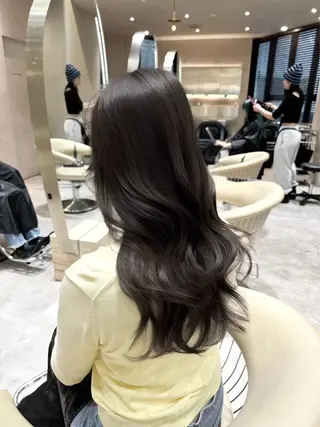 セミロング 韓国ヘア/ベージュ カラー/髪質改善/涼のヘアスタイル