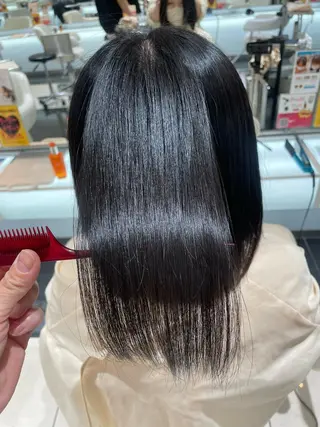 ミディアム 髪質改善カラー 清利あやなのヘアスタイル