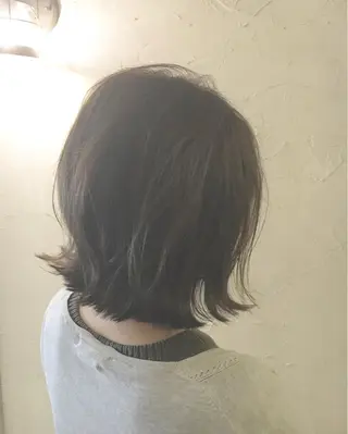 ショート ミディアム セミロング カラー LoRE hair 四条河原町 西尾友里のヘアスタイル