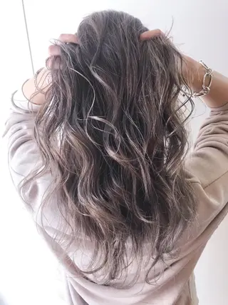 セミロング カラー ヘアアレンジ WATARU🔥／ 外国人風ハイライトのヘアスタイル