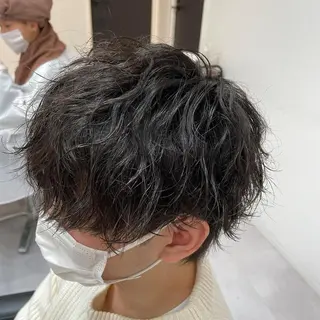 ショート 髪質改善× ハイライト溝江のヘアスタイル