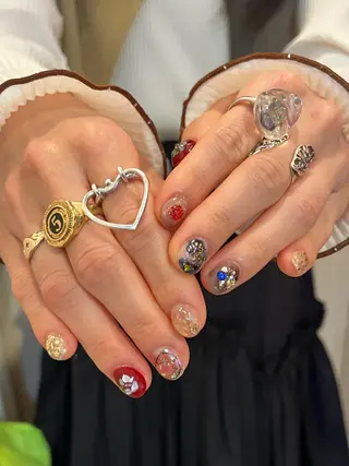 ネイル 文 /個性派ネイルのネイルデザイン