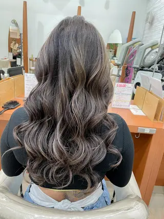 ロング カラー 縮毛矯正/髪質改善 /韓国風　山川春輝のヘアスタイル