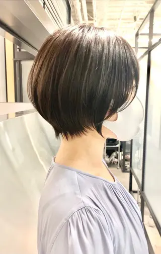 ショート カラー ⭐️小顔ショート⭐️ 大鷲拓海のヘアスタイル