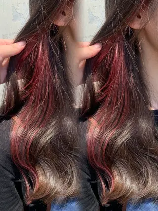 ロング 井上 昴のヘアスタイル